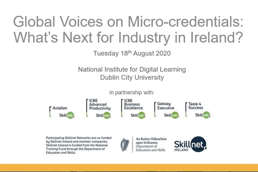 Global Voices on Micro-Credentials: What’s Next for Ireland - WEBINAR